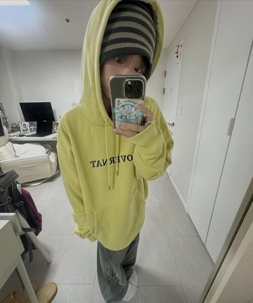 COVERNAT(カバーナット)の「センターアセンティックフードパーカー ブラック(パーカー・レディース・その他・X-SMALL/SMALL/MEDIUM/LARGE/X-LARGE/XX-LARGE)」の19枚目の写真