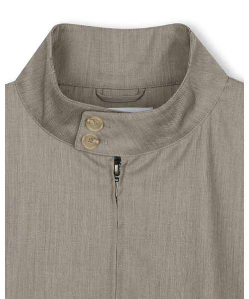 BESLOW（ビースロー）の「RELAXED HARRINGTON JACKET MELANGE BEIGE（その他アウター・メンズ・その他・SMALL/MEDIUM/LARGE/X-LARGE）」の2枚目の写真