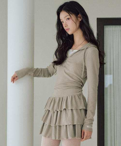 ZEROPLANET（ゼロプラネット）の「エバレイヤードチュチュワンピース[モカ]（ワンピース・レディース・その他・SMALL/MEDIUM）」の5枚目の写真