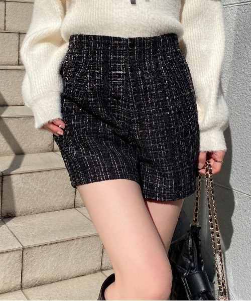 INGNI（イング）の「ツイードショートパンツ（その他パンツ・レディース・ホワイト系その他5/ブラック系その他2・FREE）」の9枚目の写真
