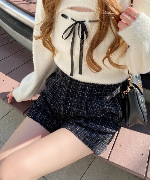 INGNI（イング）の「ツイードショートパンツ（その他パンツ・レディース・ホワイト系その他5/ブラック系その他2・FREE）」の7枚目の写真