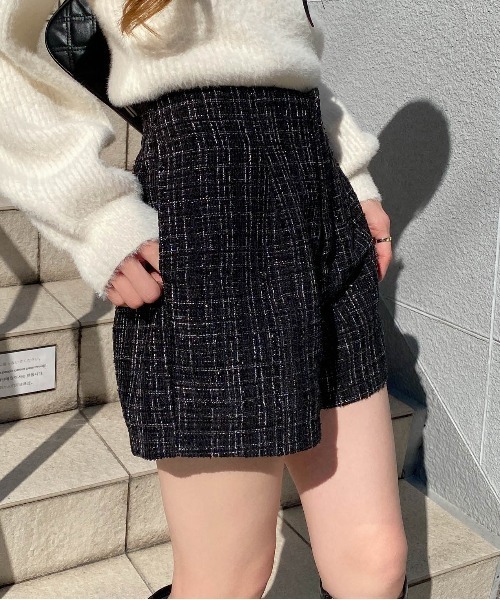 INGNI（イング）の「ツイードショートパンツ（その他パンツ・レディース・ホワイト系その他5/ブラック系その他2・FREE）」の6枚目の写真