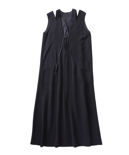 DRESSLAVE（ドレスレイブ）の「shoulder slit dress(ショルダースリットワンピース)（ワンピース・レディース・ブラック/ブラウン・38）」の2枚目の写真