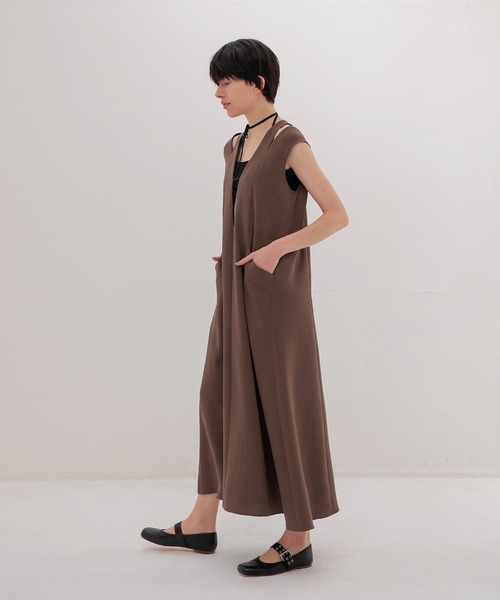 DRESSLAVE（ドレスレイブ）の「shoulder slit dress(ショルダースリットワンピース)（ワンピース・レディース・ブラック/ブラウン・38）」の3枚目の写真
