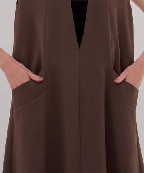 DRESSLAVE（ドレスレイブ）の「shoulder slit dress(ショルダースリットワンピース)（ワンピース・レディース・ブラック/ブラウン・38）」の9枚目の写真