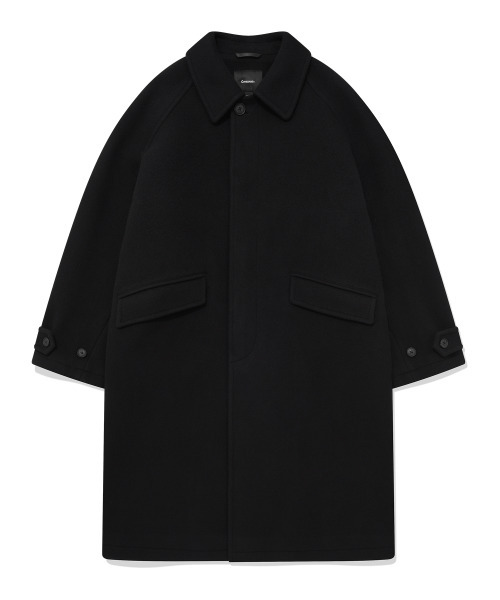 COVERNAT(カバーナット)の「ウールバルマカンコート ブラック(チェスターコート・レディース・その他・SMALL/X-LARGE/LARGE)」の1枚目の写真