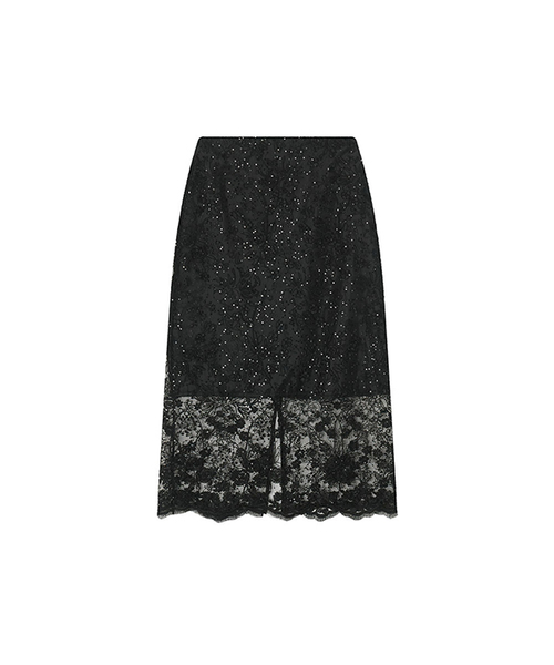 Essence Lace Skirt _ Black