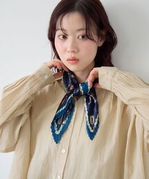 le.coeur blanc | 《WEB限定アイテム》ビットプリントプリーツスカーフ(バンダナ/スカーフ)