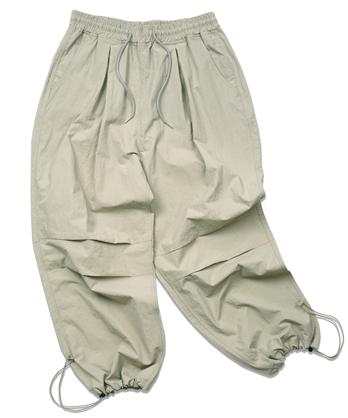 THE MILE（ザマイル）の「ML NYLON WIDE BALLON STRING PANT [BEIGE]（スウェットパンツ・メンズ・その他・LARGE/MEDIUM/SMALL）」の3枚目の写真