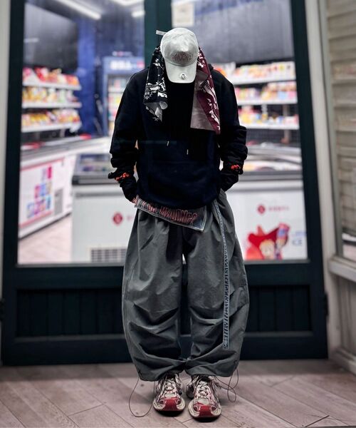 THE MILE（ザマイル）の「ML NYLON WIDE BALLON STRING PANT [BEIGE]（スウェットパンツ・メンズ・その他・LARGE/MEDIUM/SMALL）」の5枚目の写真