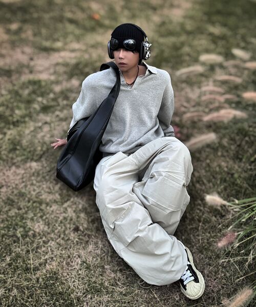 THE MILE（ザマイル）の「ML NYLON WIDE BALLON STRING PANT [BEIGE]（スウェットパンツ・メンズ・その他・LARGE/MEDIUM/SMALL）」の18枚目の写真