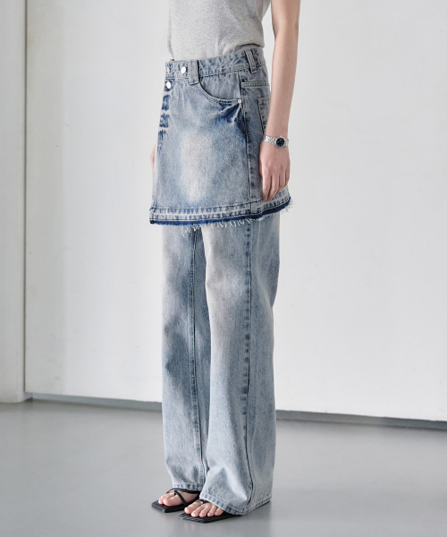 DECET WOMEN(デケット ウーマン)の「ラップスカート DCSK005Lブルー(スカート・レディース・その他・X-SMALL/SMALL/MEDIUM)」の4枚目の写真