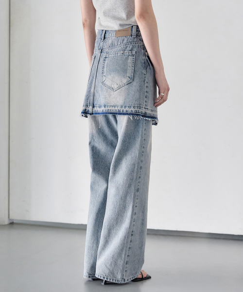 DECET WOMEN(デケット ウーマン)の「ラップスカート DCSK005Lブルー(スカート・レディース・その他・X-SMALL/SMALL/MEDIUM)」の5枚目の写真