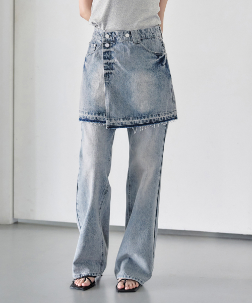 DECET WOMEN(デケット ウーマン)の「ラップスカート DCSK005Lブルー(スカート・レディース・その他・X-SMALL/SMALL/MEDIUM)」の6枚目の写真