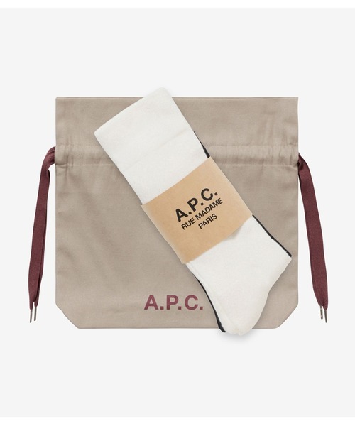 A.P.C.(アーペーセー)の「GIFT SET CHAUSSETTES MIKE HOMME /ソックス ギフトセット 25.0~28.0cm(ソックス/靴下・メンズ・ベージュ・ONESIZE)」の1枚目の写真