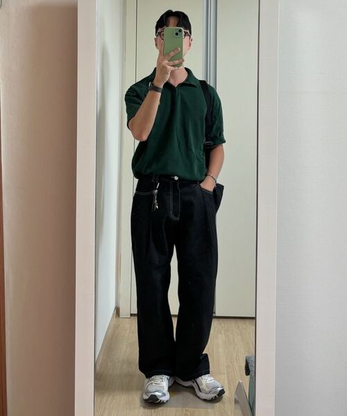 DECET(デケト)の「Deep Pleats Wide Jeans DCPT030CPBlack(デニムパンツ・レディース・その他・34/32/30/26/28)」の13枚目の写真