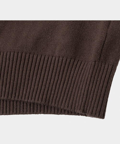 LETTERCOMO(レテルコモ)の「エッセンシャルデイリーラウンドニットブラウン(ニット/セーター・レディース・その他・MEDIUM/LARGE)」の4枚目の写真
