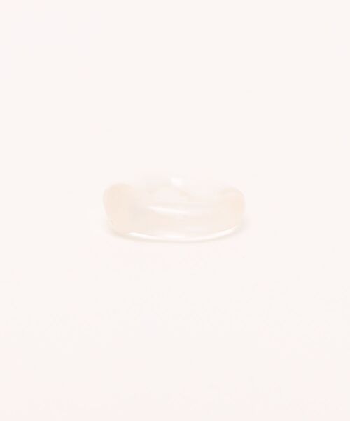 tone（トーン）の「【Astyle】whitematring(MA)（リング・レディース・クリア・FREE）」の3枚目の写真