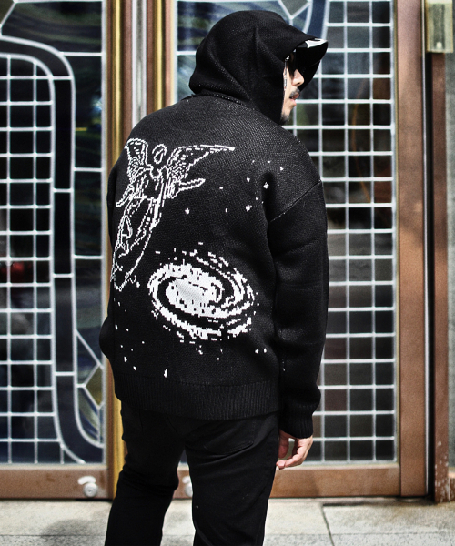 BLOND9(ブロンドナイン)の「ガブリエルジャカードニットフードジップアップ(パーカー・メンズ・その他・LARGE/MEDIUM/SMALL/X-LARGE)」の3枚目の写真