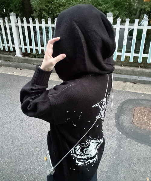 BLOND9(ブロンドナイン)の「ガブリエルジャカードニットフードジップアップ(パーカー・メンズ・その他・LARGE/MEDIUM/SMALL/X-LARGE)」の4枚目の写真