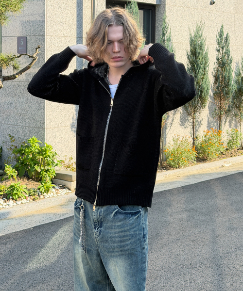 BLOND9(ブロンドナイン)の「ガブリエルジャカードニットフードジップアップ(パーカー・メンズ・その他・LARGE/MEDIUM/SMALL/X-LARGE)」の8枚目の写真