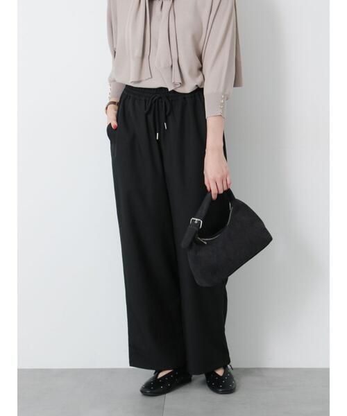 Te chichi TERRASSE(テチチテラス)の「【選べる着丈】ストレートイージーパンツ(その他パンツ・レディース・チャコールグレー/ブラック/イエロー/ベージュ/ブラウン・フリー(S)/フリー(M))」の12枚目の写真