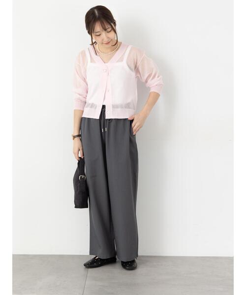 Te chichi TERRASSE(テチチテラス)の「【選べる着丈】ストレートイージーパンツ(その他パンツ・レディース・チャコールグレー/ブラック/イエロー/ベージュ/ブラウン・フリー(S)/フリー(M))」の17枚目の写真