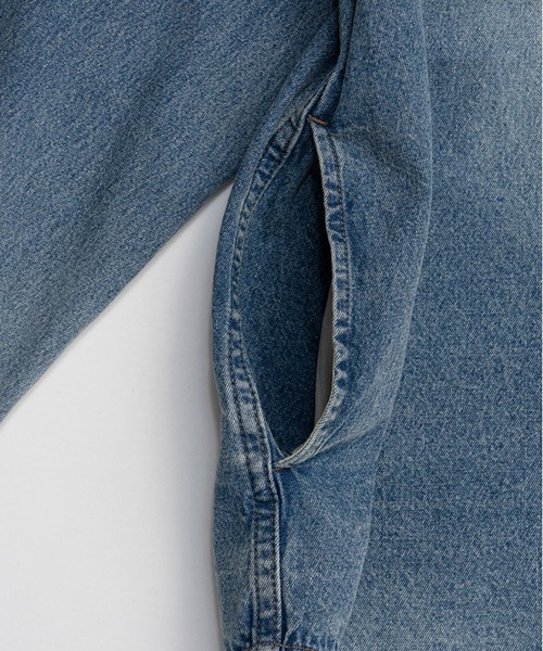 PRANK PROJECT(プランクプロジェクト)の「デニムフーディシャツ / Denim Hooded Shirt(シャツ/ブラウス・レディース・ブルー/ベージュ・FREE)」の3枚目の写真