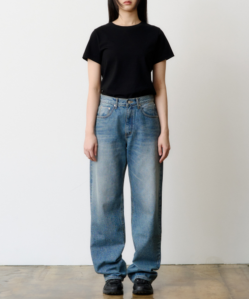 DENMADE（デンメイド）の「(WOMEN) DEN0762 Selvedge Dusty Wave (Wide Fit)（デニムパンツ・レディース・その他・S/M/XS）」の2枚目の写真