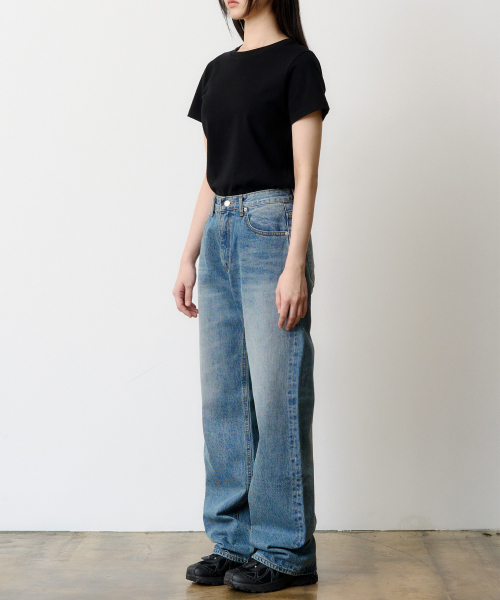 DENMADE（デンメイド）の「(WOMEN) DEN0762 Selvedge Dusty Wave (Wide Fit)（デニムパンツ・レディース・その他・S/M/XS）」の3枚目の写真