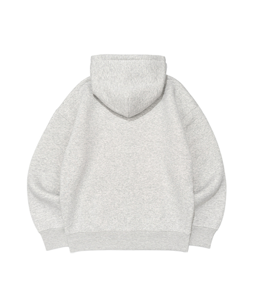 BECANVAS(ビキャンバス)の「BECANVAS FLEECE OVERFIT HOOD ZIP-UP (LIGHT MELANGE)(パーカー・レディース・ライトグレー・LARGE/X-LARGE/SMALL/MEDIUM)」の2枚目の写真