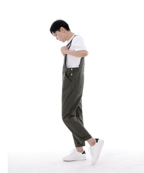 SAINTCREW(セントクルー)の「シティボーイボタンオーバーオール CBB-607 カーキ(サロペット/オーバーオール・メンズ・その他・MEDIUM/LARGE/X-LARGE)」の2枚目の写真