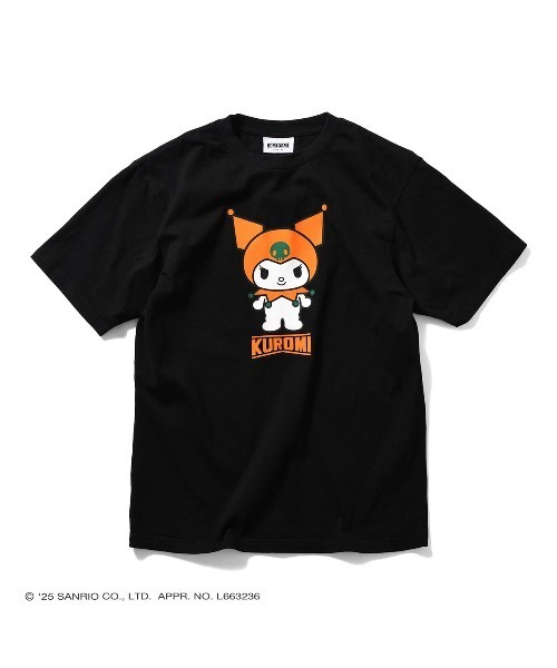 sanrio（サンリオ）の「サンリオキャラクターズ × ホームゲーム [HOMEGAME] - クロミ 半袖 Tシャツ [KUROMI HG COLOR TEE BLACK HG2501105]（Tシャツ/カットソー・レディース・ブラック・LARGE/MEDIUM/SMALL/X-LARGE）」の2枚目の写真