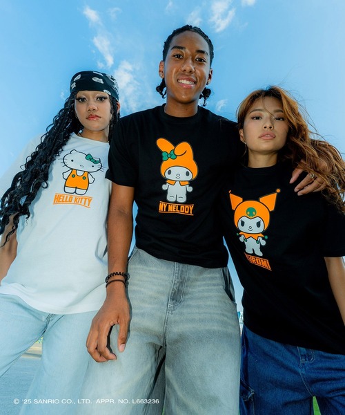 sanrio（サンリオ）の「サンリオキャラクターズ × ホームゲーム [HOMEGAME] - クロミ 半袖 Tシャツ [KUROMI HG COLOR TEE BLACK HG2501105]（Tシャツ/カットソー・レディース・ブラック・LARGE/MEDIUM/SMALL/X-LARGE）」の7枚目の写真