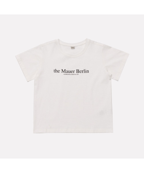 MAUER(マウアー)の「マウアーポイント ロゴ クロップ Tシャツ (ホワイト)(Tシャツ/カットソー・レディース・その他・SMALL/MEDIUM)」の1枚目の写真