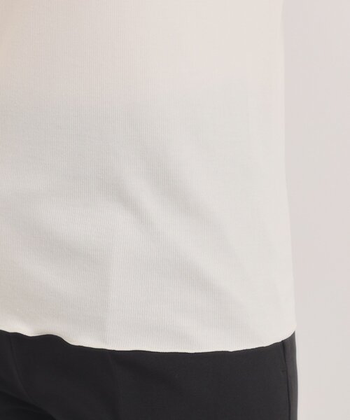 ITS'DEMO（イッツデモ）の「【調温機能付き／洗濯機OK】ハイネックインナー（Tシャツ/カットソー・レディース・ブラック/オフホワイト/ダークブラウン・00）」の21枚目の写真