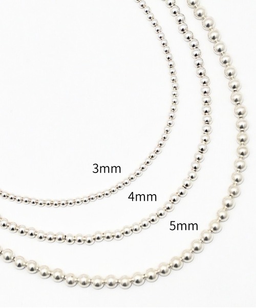 ERICKA NICOLAS BEGAY(エリッカ ニコラス ビゲイ)の「【ERICKA NICOLAS BEGAY】 NAVAJO PEARL NECKLACE / 4-40(ネックレス・メンズ・シルバー系2/シルバー系1・40)」の6枚目の写真