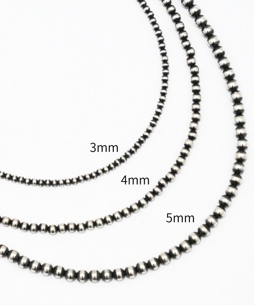 ERICKA NICOLAS BEGAY(エリッカ ニコラス ビゲイ)の「【ERICKA NICOLAS BEGAY】 NAVAJO PEARL NECKLACE / 4-40(ネックレス・メンズ・シルバー系2/シルバー系1・40)」の7枚目の写真