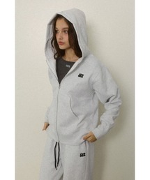 ALEXIA STAM | Wellness Contrast Logo Zip Up Hoodie /ウェルネス ジップアップパーカー(パーカー)