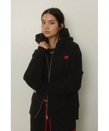 ALEXIA STAM | Wellness Contrast Logo Zip Up Hoodie /ウェルネス ジップアップパーカー(パーカー)