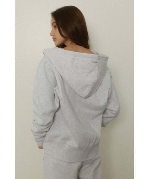 ALEXIA STAM（アリシアスタン）の「Wellness Contrast Logo Zip Up Hoodie /ウェルネス ジップアップパーカー（パーカー・レディース・グレー/ブラック・FREE）」の11枚目の写真