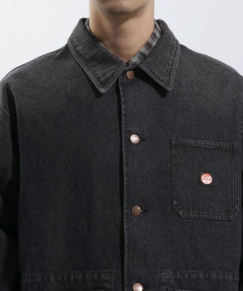 RED KAP（レッドキャップ）の「【RED KAP(レッドキャップ)】別注デニムカバーオール[セットアップ可]（カバーオール・メンズ・ブラック/ブルー・MEDIUM/LARGE）」の3枚目の写真