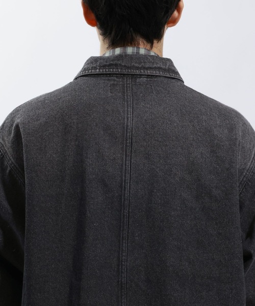 RED KAP（レッドキャップ）の「【RED KAP(レッドキャップ)】別注デニムカバーオール[セットアップ可]（カバーオール・メンズ・ブラック/ブルー・MEDIUM/LARGE）」の4枚目の写真