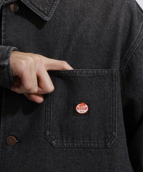 RED KAP（レッドキャップ）の「【RED KAP(レッドキャップ)】別注デニムカバーオール[セットアップ可]（カバーオール・メンズ・ブラック/ブルー・MEDIUM/LARGE）」の7枚目の写真