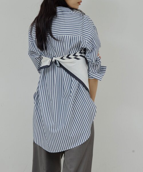 GALLARDAGALANTE（ガリャルダガランテ）の「【MANAKAコラボ】スカーフセットシャツ（シャツ/ブラウス・レディース・ブルー/サックスブルー・FREE）」の13枚目の写真