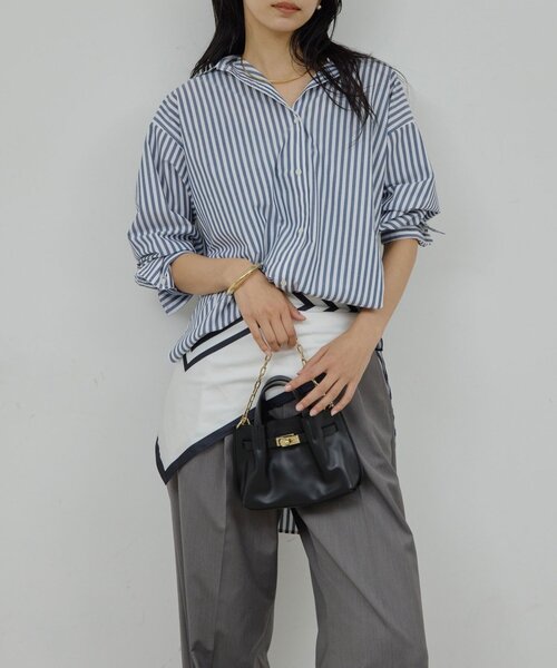 GALLARDAGALANTE（ガリャルダガランテ）の「【MANAKAコラボ】スカーフセットシャツ（シャツ/ブラウス・レディース・ブルー/サックスブルー・FREE）」の17枚目の写真