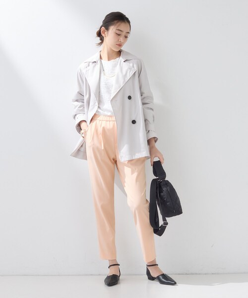 INDIVI(インディヴィ)の「【褒められパンツ/高ストレッチ】タックテーパードパンツ(その他パンツ・レディース・ホワイト/オレンジ系/ネイビー/ライトベージュ・38/15 /13/05/36/40/03/19/12)」の16枚目の写真