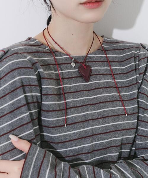 SMELLY（スメリー）の「ハートカラーコードネックレス（ネックレス・レディース・レッド・-）」の3枚目の写真