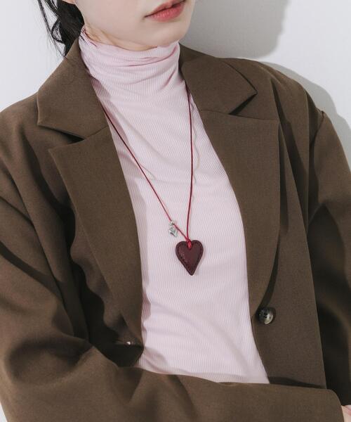 SMELLY（スメリー）の「ハートカラーコードネックレス（ネックレス・レディース・レッド・-）」の6枚目の写真
