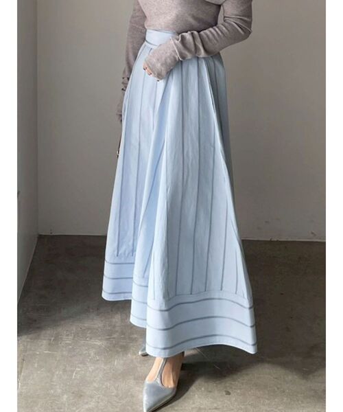 LAGUNAMOON（ラグナムーン）の「【POLO BCSコラボ】ボリュームマキシサーキュラースカート（スカート・レディース・ネイビー/ブルー/ホワイト・MEDIUM/SMALL）」の3枚目の写真